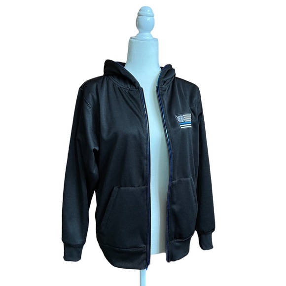 Police thin blue line hoodie - Picture 2 of 6